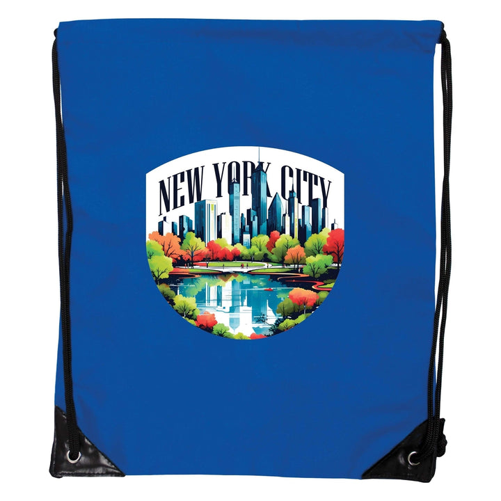 York City D Souvenir Cinch Bag with Drawstring Backpack Image 2