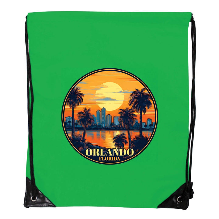 Orlando Florida B Souvenir Cinch Bag with Drawstring Backpack Image 1