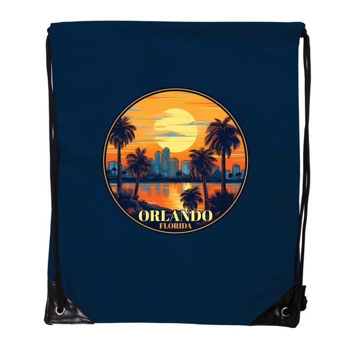 Orlando Florida B Souvenir Cinch Bag with Drawstring Backpack Image 1