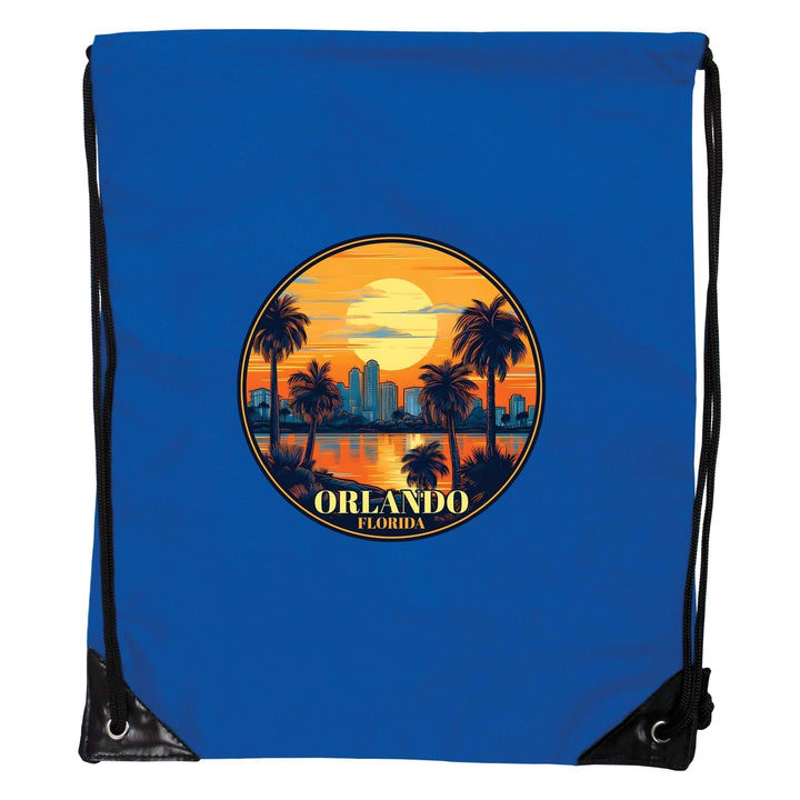 Orlando Florida B Souvenir Cinch Bag with Drawstring Backpack Image 6