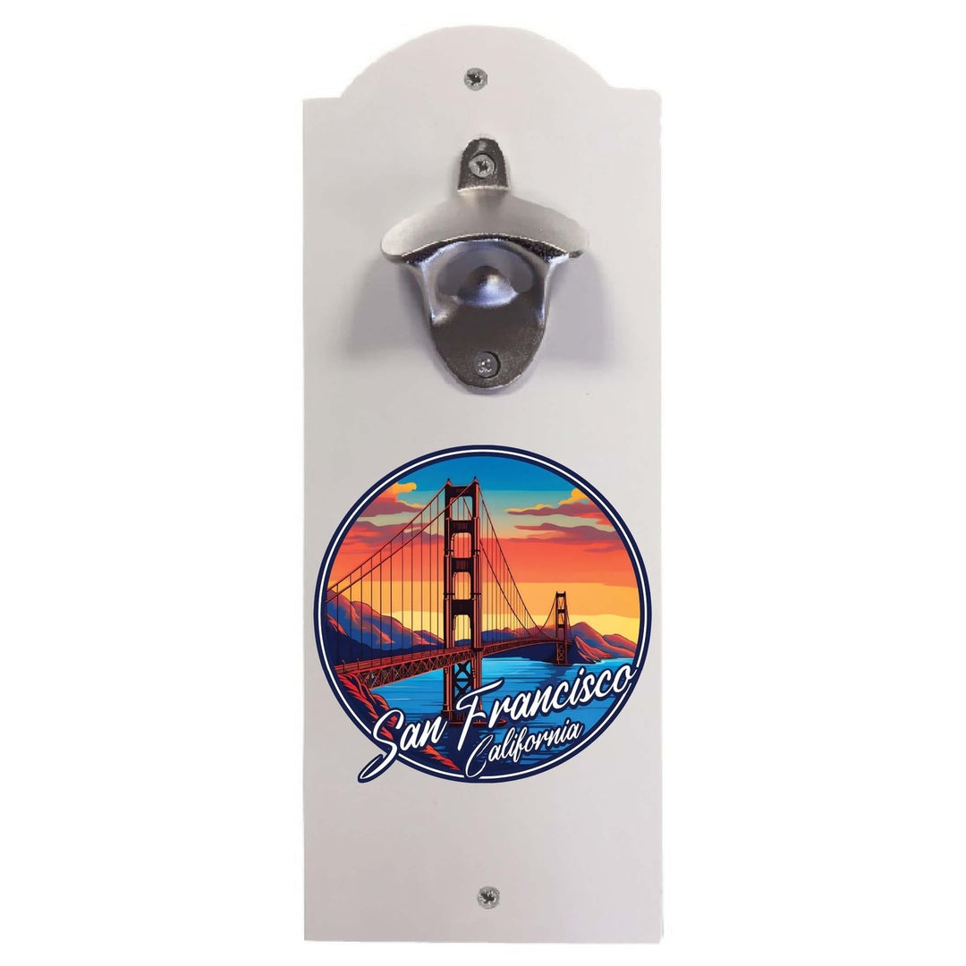 San Francisco California A Souvenir Wall mounted bottle opener Image 1