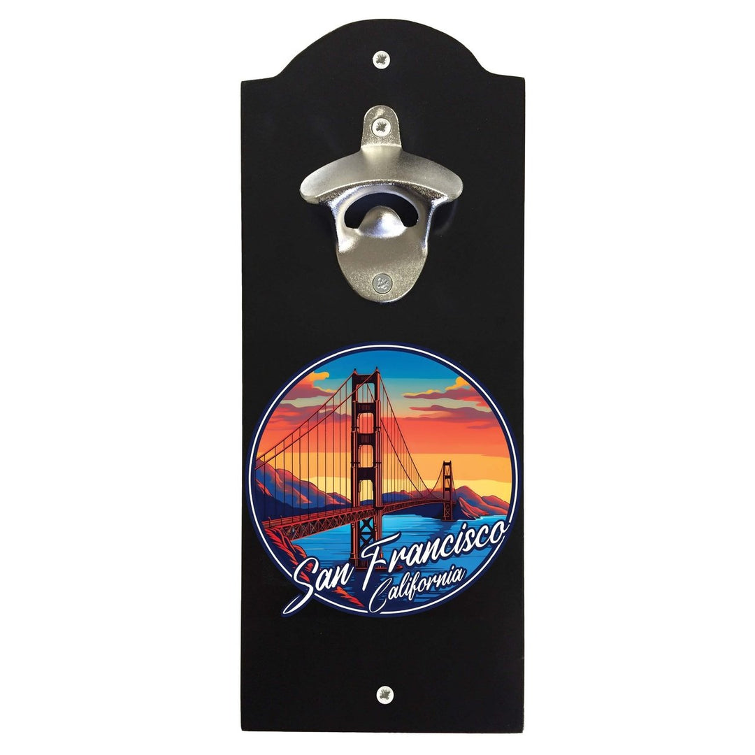 San Francisco California A Souvenir Wall mounted bottle opener Image 1