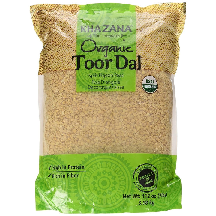 Khazana Organic Toor Dal Split Pigeon Peas7 Pounds Image 1