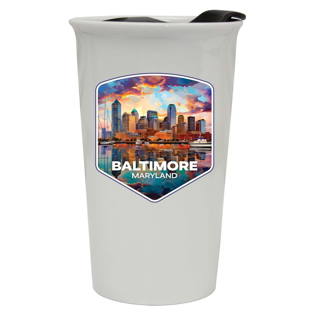 Baltimore Maryland A Souvenir 16 oz Ceramic Double Wall Tumbler Image 1