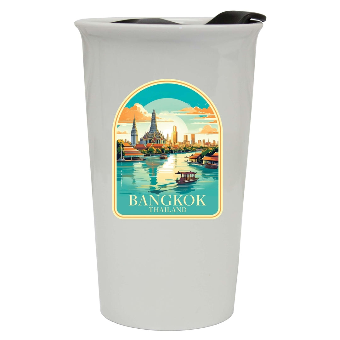 Bangkok Thailand A Souvenir 16 oz Ceramic Double Wall Tumbler Image 1