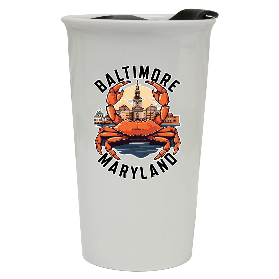 Baltimore Maryland D Souvenir 16 oz Ceramic Double Wall Tumbler Image 1