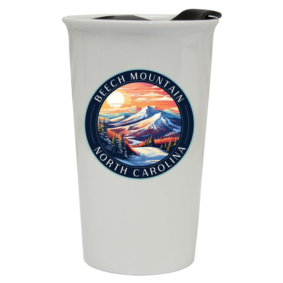 Beech Mountain North Carolina B Souvenir 16 oz Ceramic Double Wall Tumbler Image 1