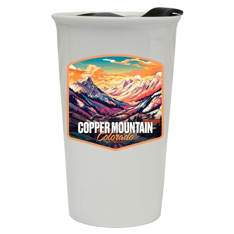 Copper Mountain A Souvenir 16 oz Ceramic Double Wall Tumbler Image 1