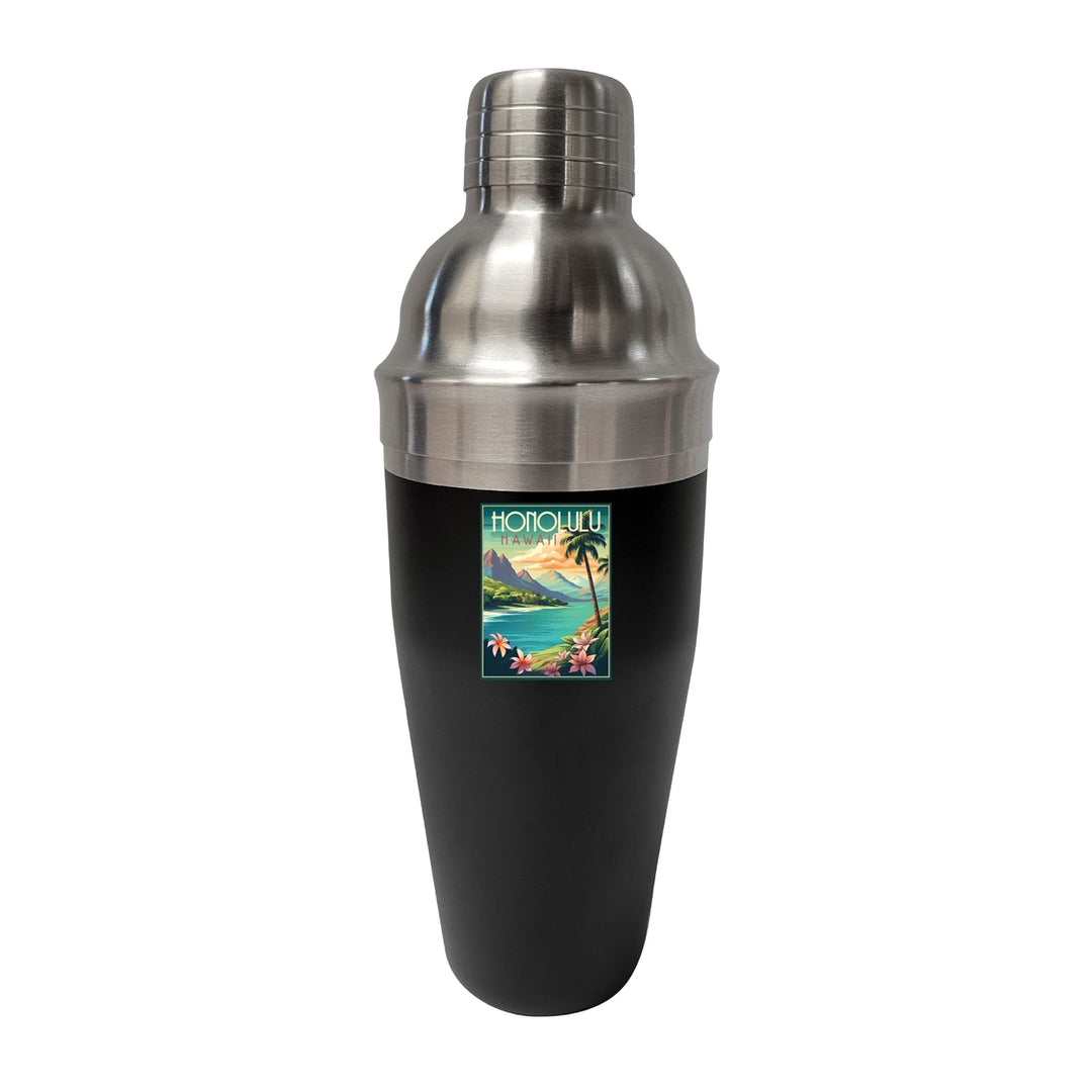 Honolulu Hawaii C Souvenir 24 oz Cocktail Shaker Image 1