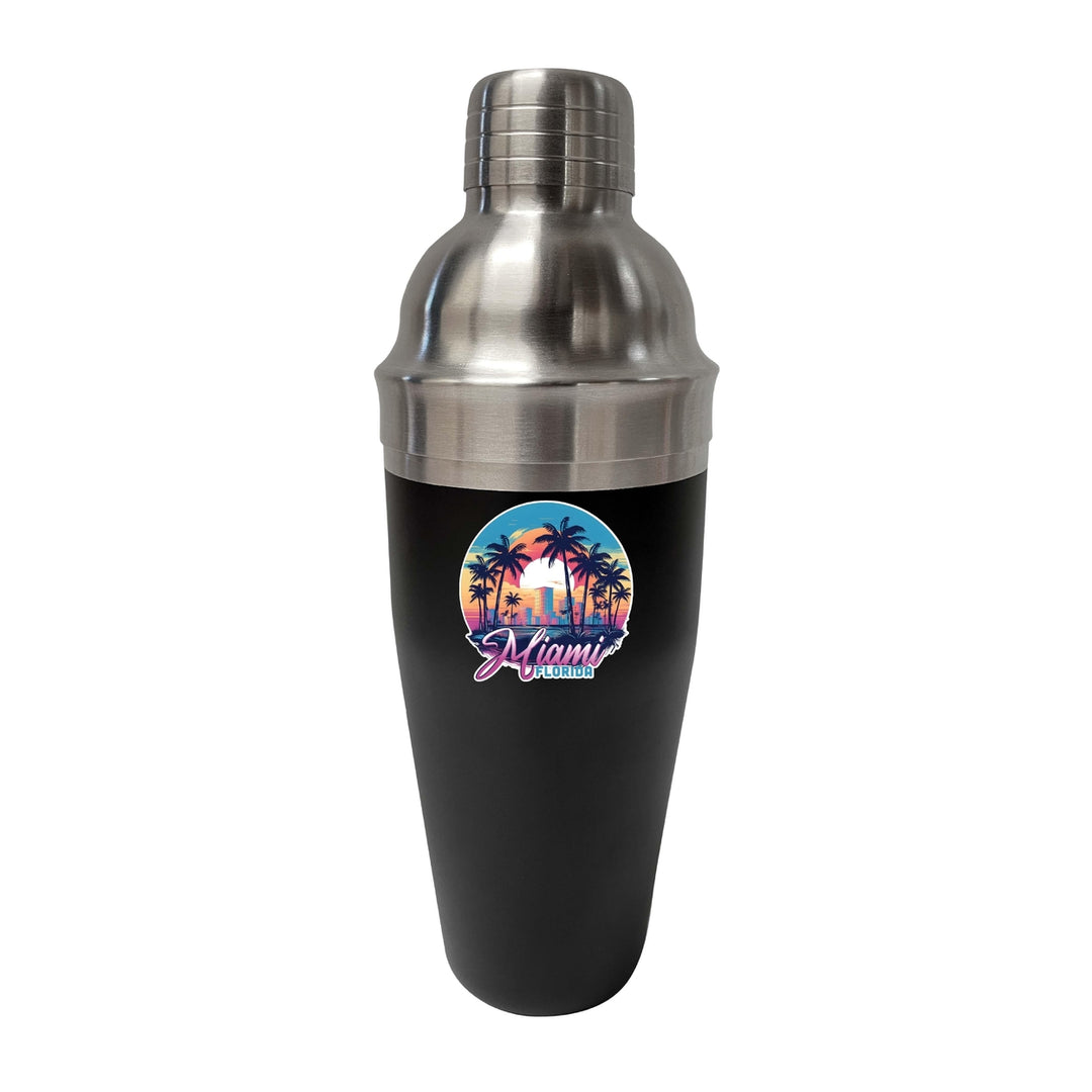 Miami Florida B Souvenir 24 oz Cocktail Shaker Image 1