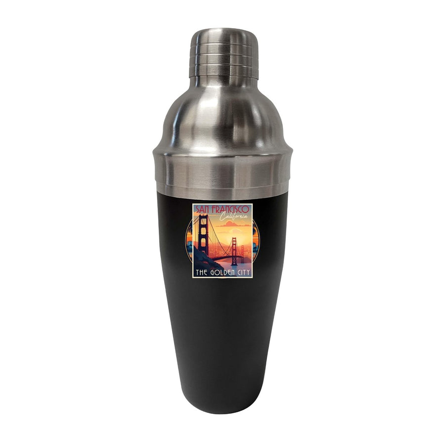 San Francisco California B Souvenir 24 oz Cocktail Shaker Image 1