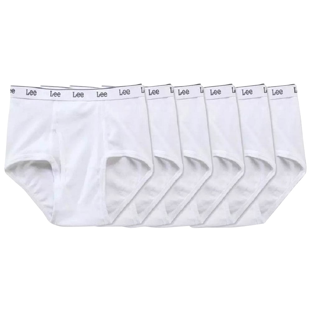 6-Pack Lee Comfort Classics Men's Tag-Free Cotton Briefs for Effortless Everyday Comfort Image 1