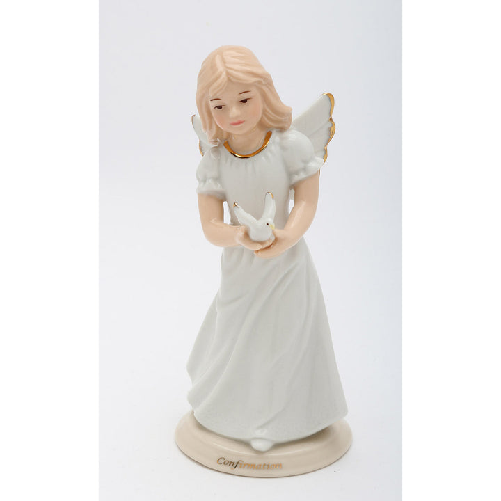 Ceramic Confirmation Angel FigurineReligious DcorReligious GiftChurch Dcor, Image 3