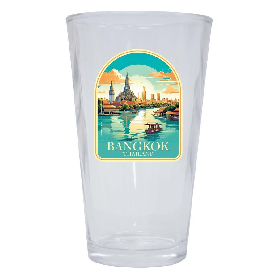 Bangkok Thailand A Souvenir 16 oz Pint Glass Image 1