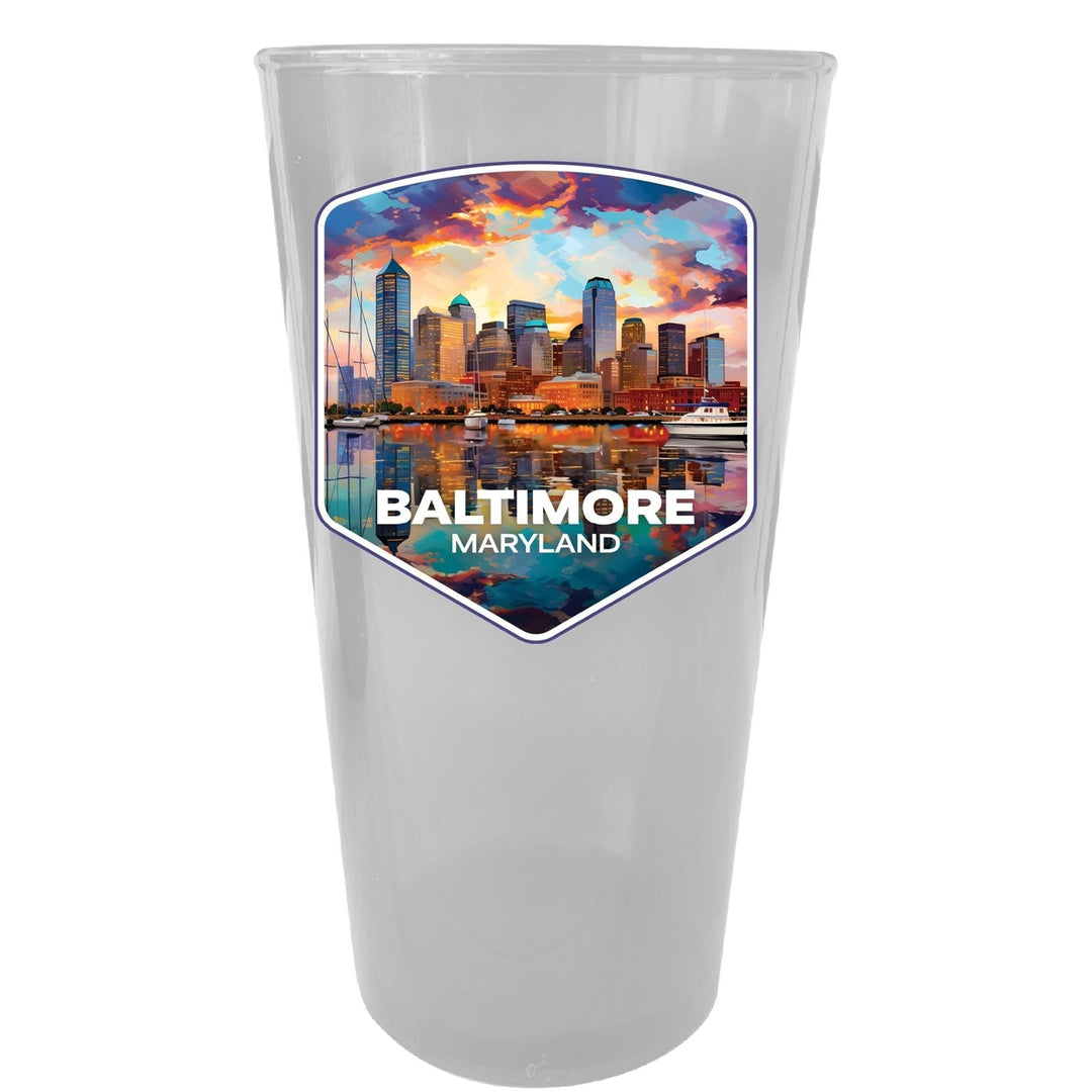 Baltimore Maryland A Souvenir Plastic 16 oz pint Image 2