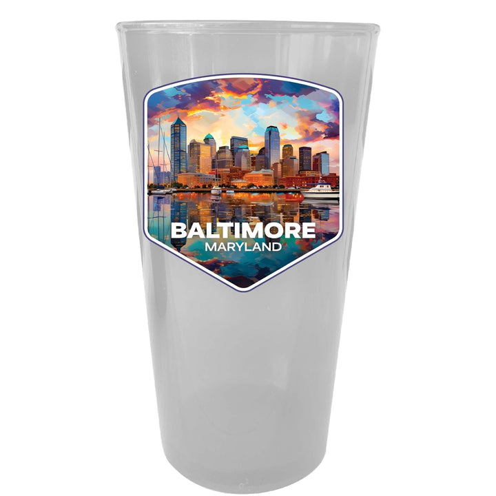 Baltimore Maryland A Souvenir Plastic 16 oz pint Image 2