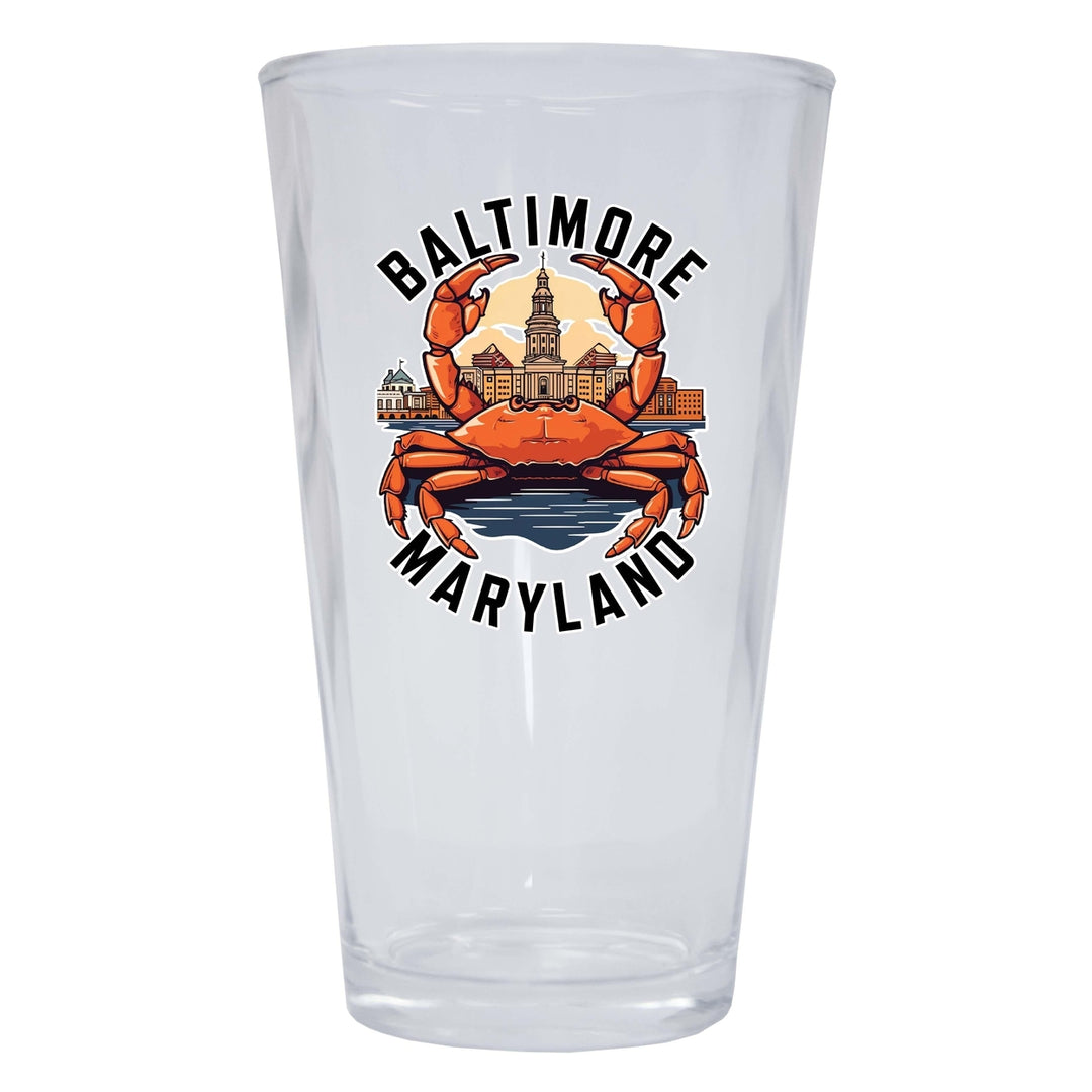 Baltimore Maryland D Souvenir 16 oz Pint Glass Image 1