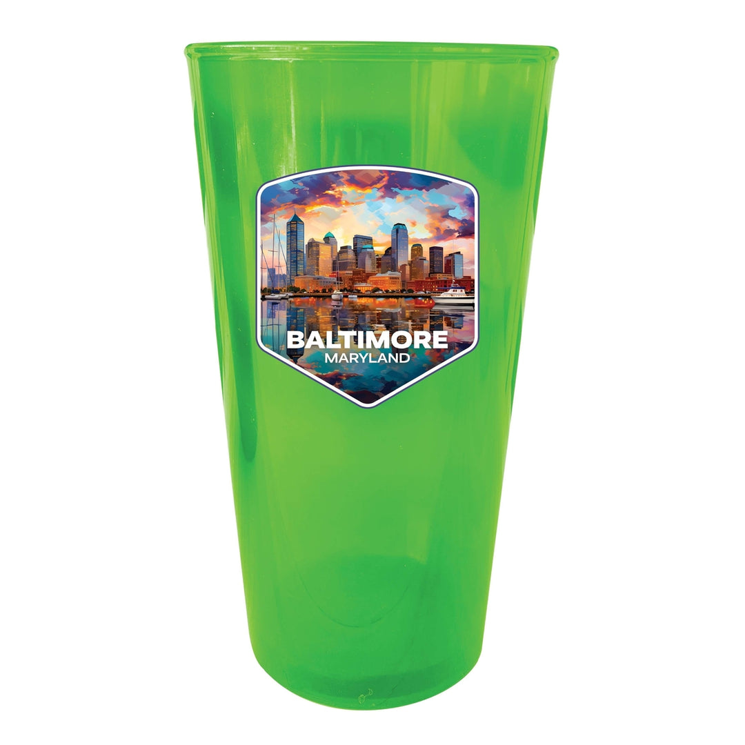 Baltimore Maryland A Souvenir Plastic 16 oz pint Image 3