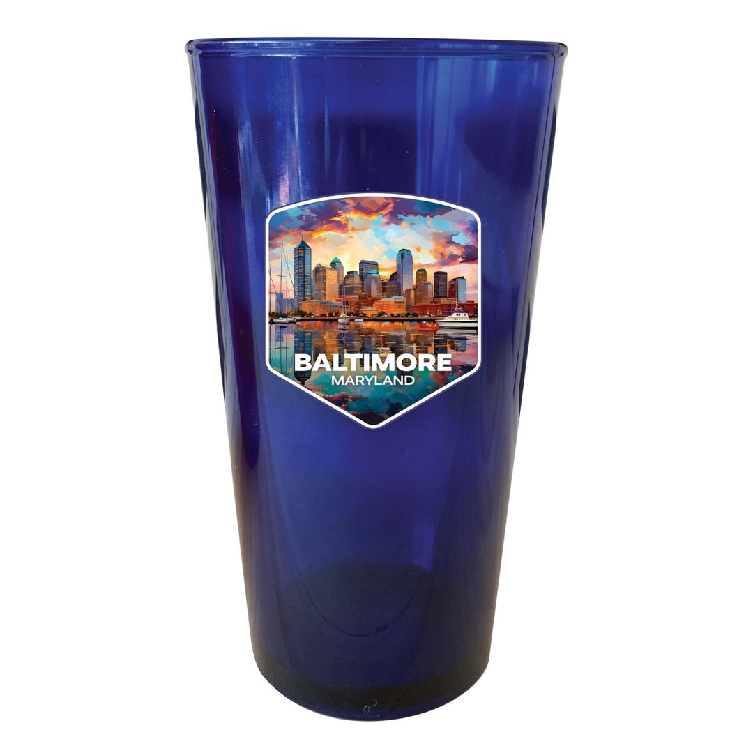 Baltimore Maryland A Souvenir Plastic 16 oz pint Image 4