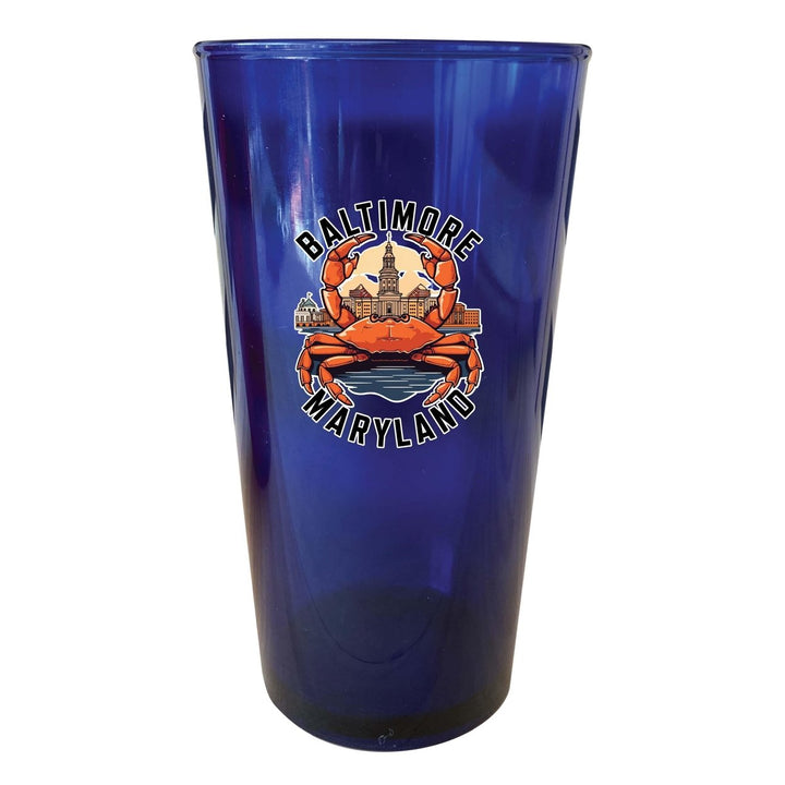 Baltimore Maryland D Souvenir Plastic 16 oz pint Image 1