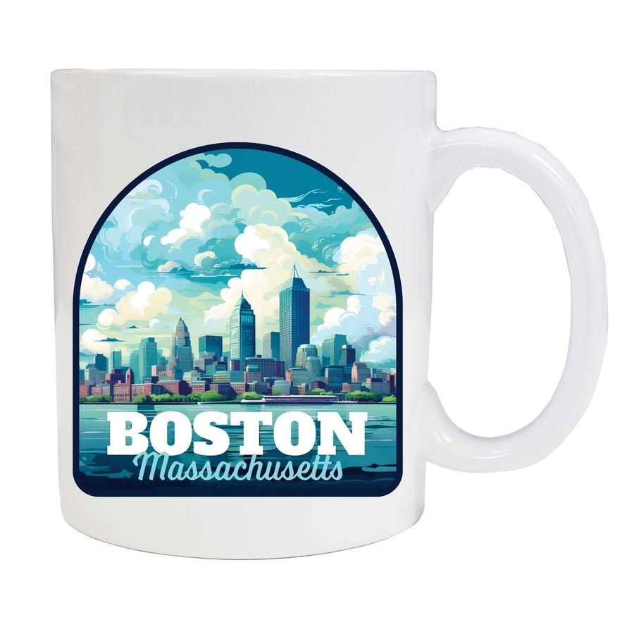 Boston Massachusetts A Souvenir 12 oz Ceramic Coffee Mug Image 1