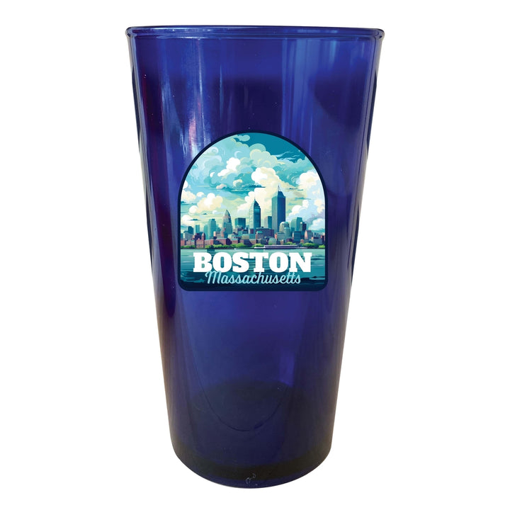 Boston Massachusetts A Souvenir Plastic 16 oz pint Image 4