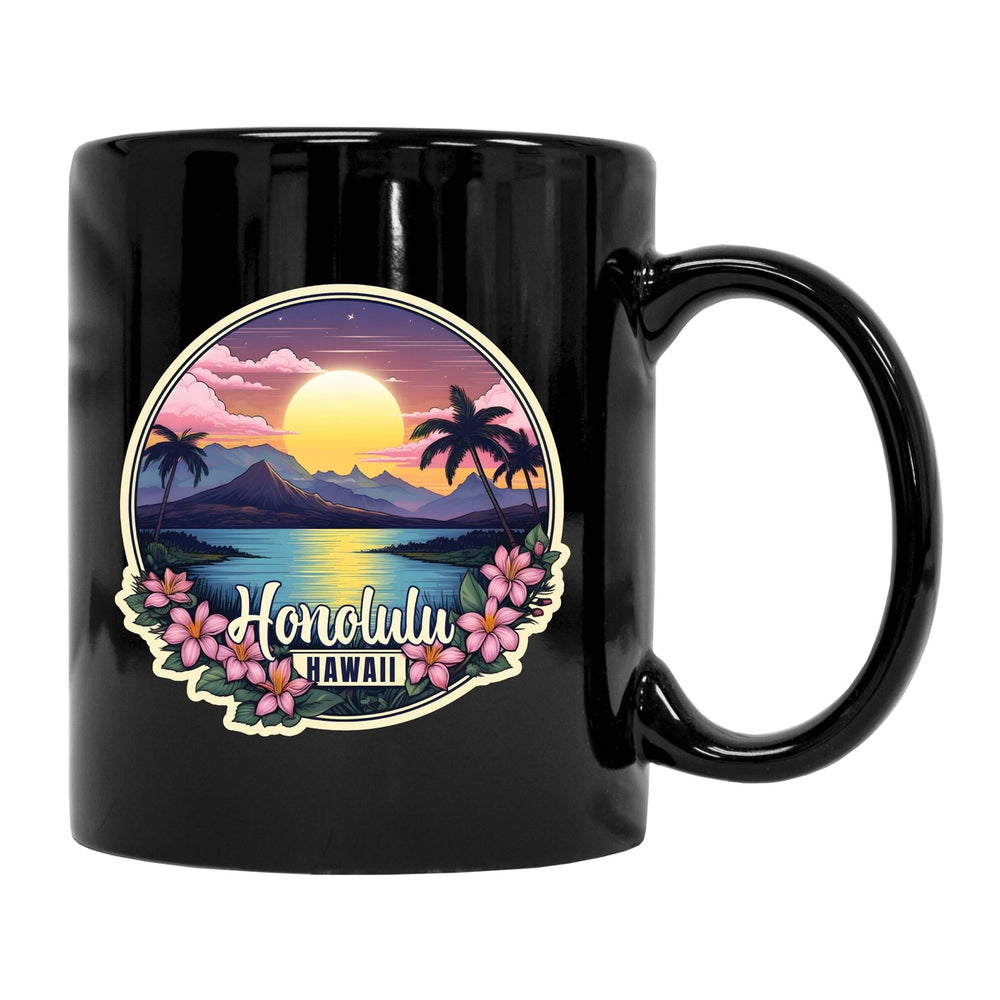 Honolulu Hawaii B Souvenir 12 oz Ceramic Coffee Mug Image 2