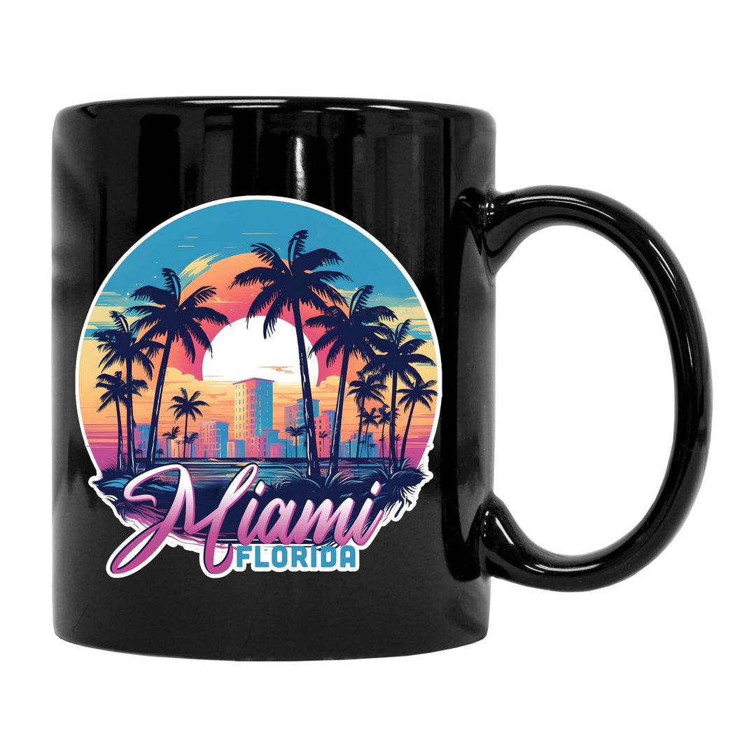 Miami Florida B Souvenir 12 oz Ceramic Coffee Mug Image 2