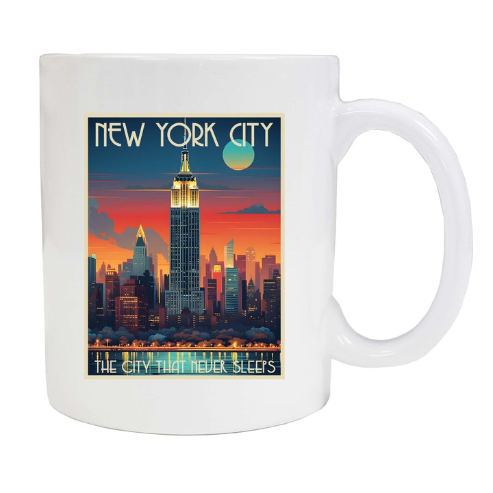 York City B Souvenir 12 oz Ceramic Coffee Mug Image 2