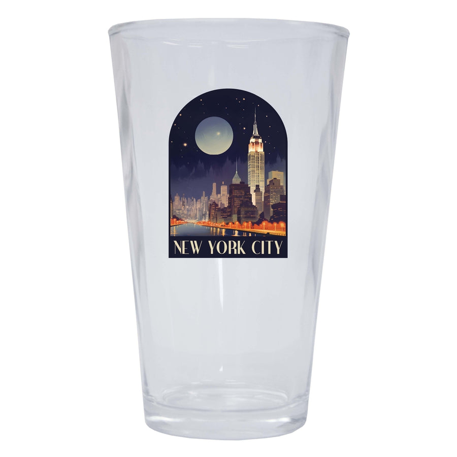 York City C Souvenir 16 oz Pint Glass Image 1