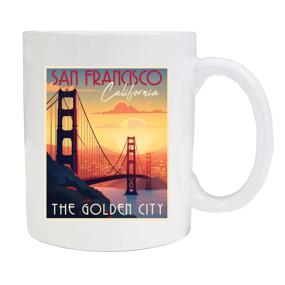 San Francisco California B Souvenir 12 oz Ceramic Coffee Mug Image 2