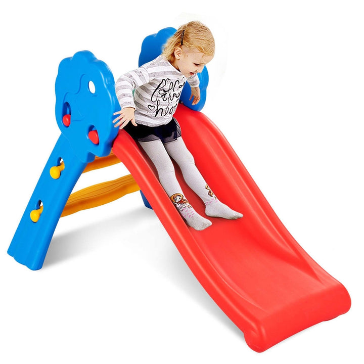 Children Kids Junior Folding Climber Play Slide Indoor Outdoor Toy Easy Store Image 1