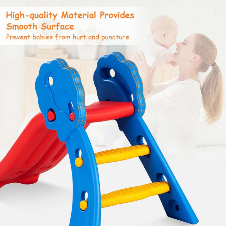 Children Kids Junior Folding Climber Play Slide Indoor Outdoor Toy Easy Store Image 7