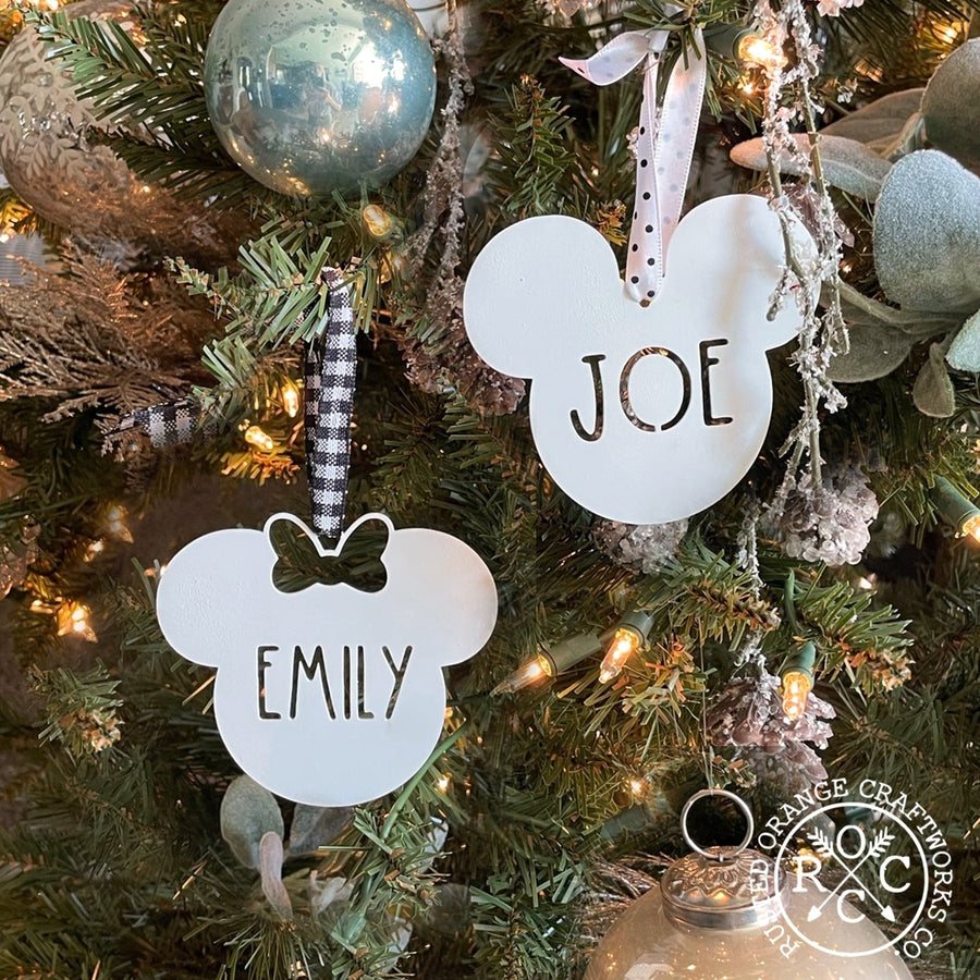 Mouse Ears and Castle Ornament - Single - Christmas Tree Decorations Image 1