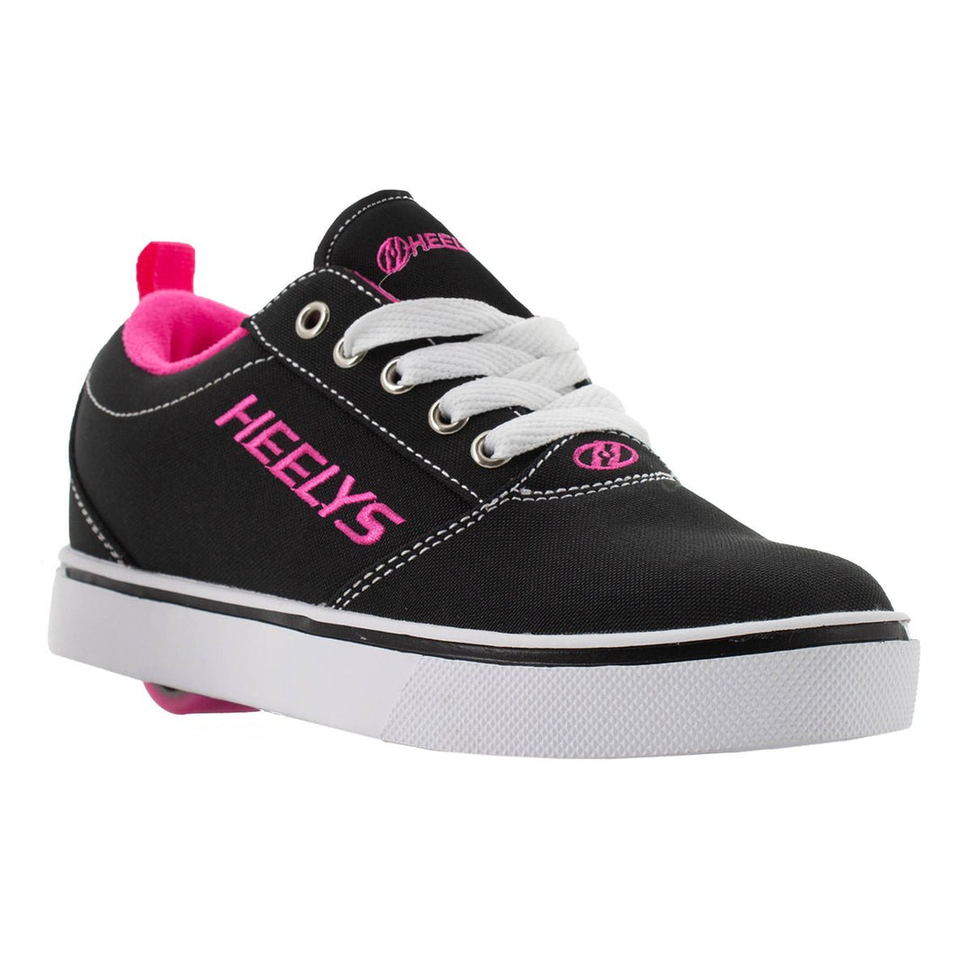 HEELYS Unisex Kids' Pro 20 Wheeled Shoe Black/White/Pink - HE100760H  BLACK/WHITE/PINK Image 1