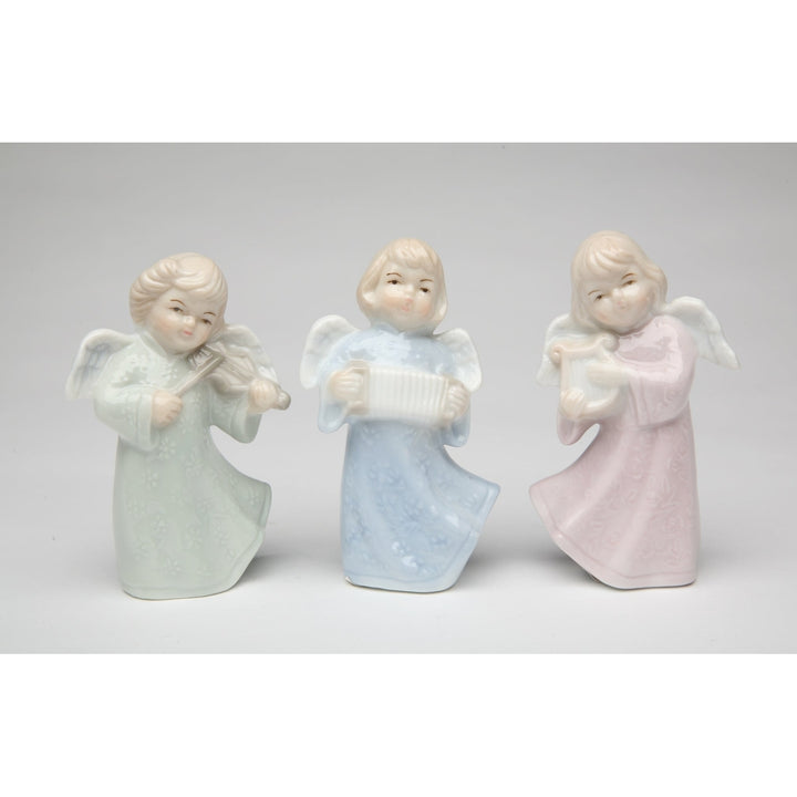 Ceramic Joyful Angels Figurines (Set Of 3)Religious DcorReligious GiftChurch Dcor, Image 3
