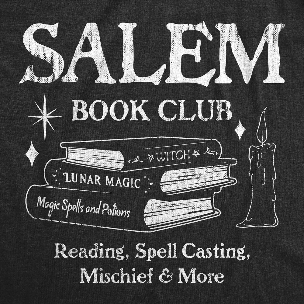 Salem Book Club Crewneck Sweatshirt Funny Halloween Witchcraft Joke Longsleeve Image 2