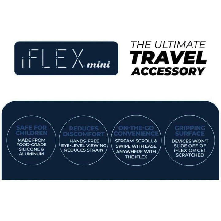 iFLEX Hot Pink Mini Flexible Phone Holder 2-Pack Travel Stand Non-Slip Grip IFLXMNI HTPNK 2PCK Image 4