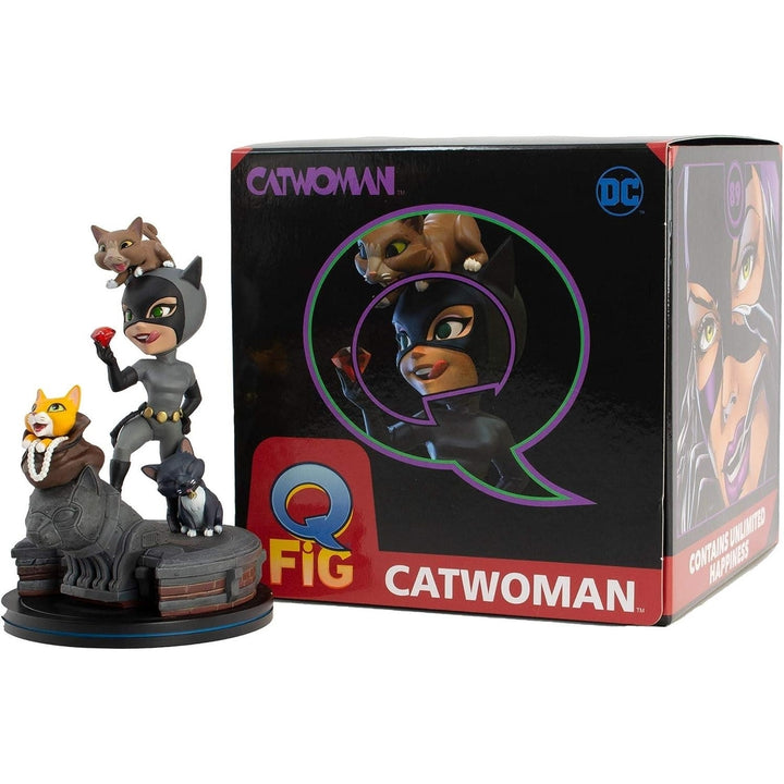 Selina Kyle Catwoman Suit Q-Fig Elite Batman Animated Series Figure Quantum Mechanix Image 7