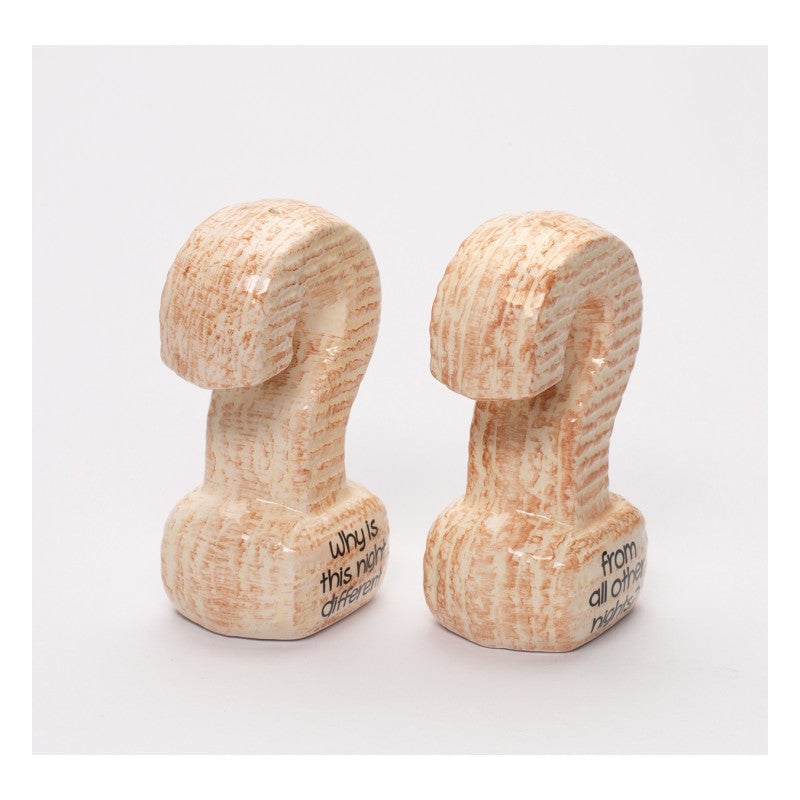 Ceramic Matzah Salt and Pepper Shakers Jewish Gift Image 3