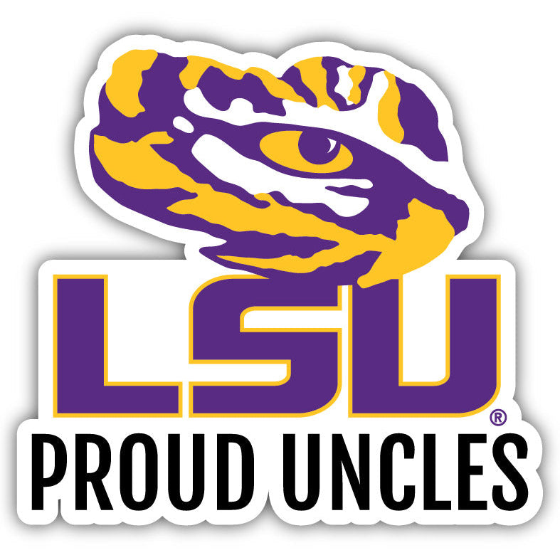 LSU Tigers 6-Inch Proud Uncles NCAA Vinyl Decal Sticker for FansStudentsand Alumni Image 1
