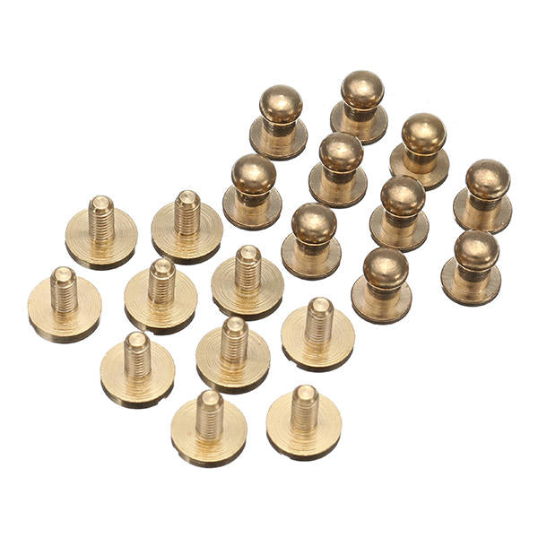 10Pcs Brass Monk Head Nipple Nail Belt Screw Belt Luggage Accessories DTTT Image 8