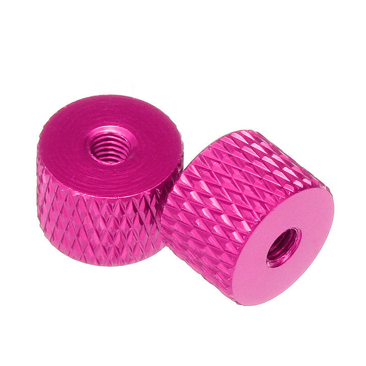 10Pcs M3 Knurled Thumb Nut Thread Grommet Gasket Washer Spacer Multi-color Aluminum Alloy Image 3