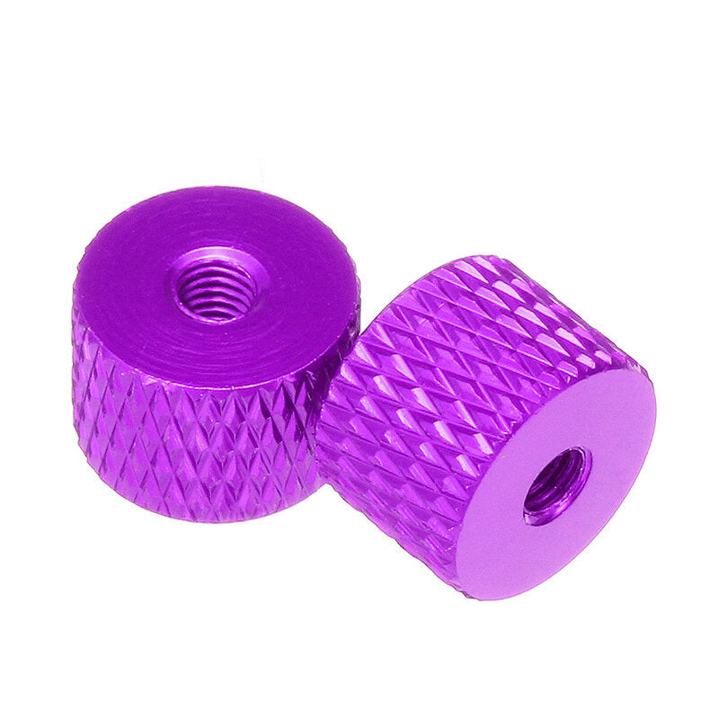 10Pcs M3 Knurled Thumb Nut Thread Grommet Gasket Washer Spacer Multi-color Aluminum Alloy Image 8