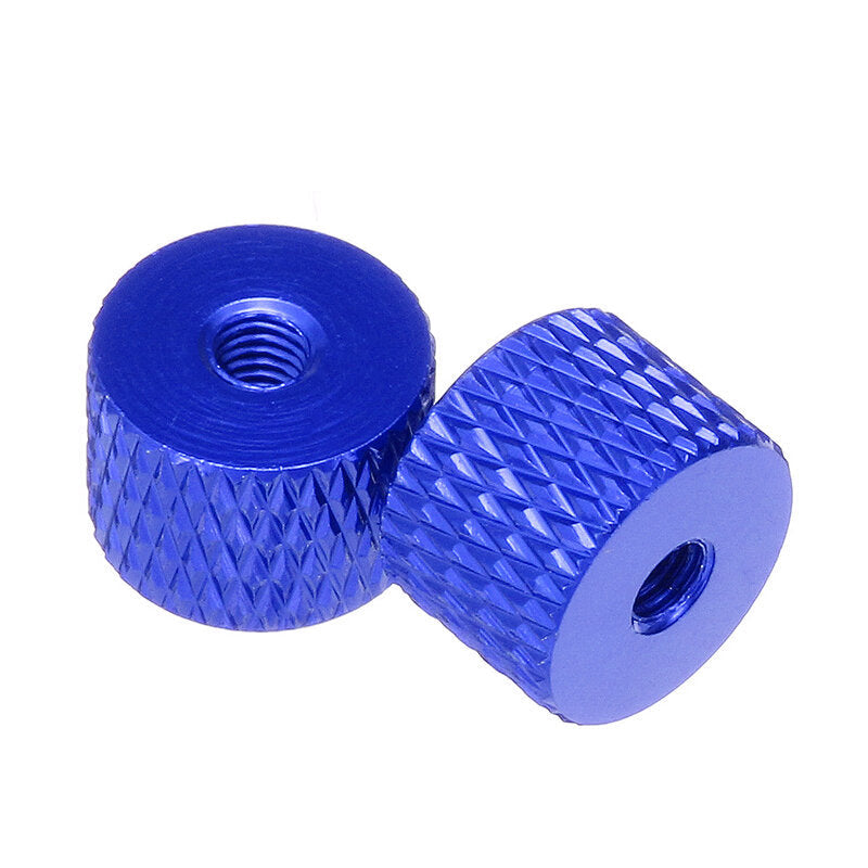 10Pcs M3 Knurled Thumb Nut Thread Grommet Gasket Washer Spacer Multi-color Aluminum Alloy Image 9