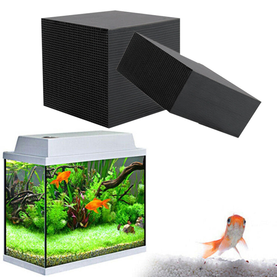 10x10x10cm Water Purifier Cube Eco-Aquarium Activated Carbon Clean Filter Image 1