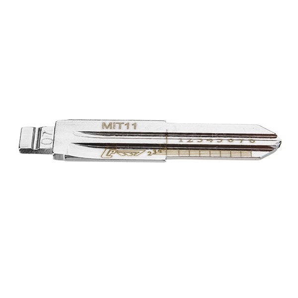 10pcs Engraved Line Key for Mitsubishi 2 in 1 LiShi MIT11 Scale Shearing Teeth Blank Car Key Image 6