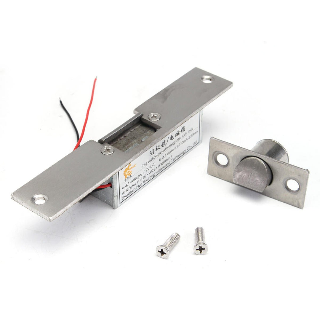 12V Electric Strikes Lock Fail Safe NC Cathode For Access Control Wood Metal Door Image 1