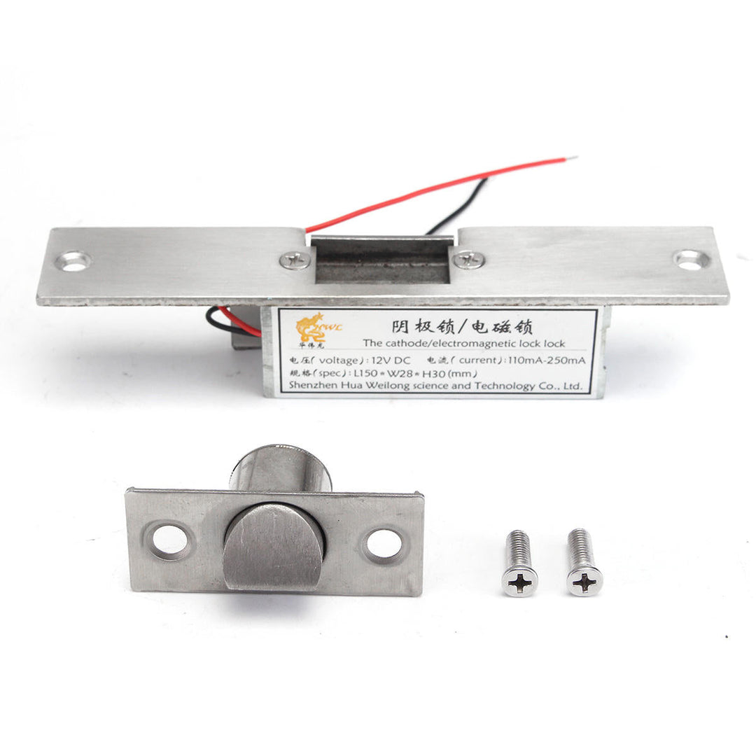 12V Electric Strikes Lock Fail Safe NC Cathode For Access Control Wood Metal Door Image 2