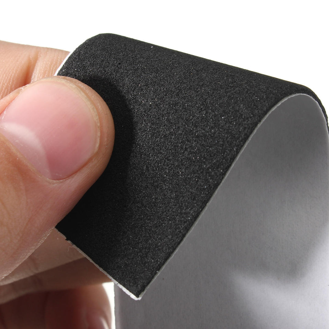 12Pcs 110mm x 35mm Black Wooden Fingerboard Skateboard Foam Grip Tape Stickers Image 4